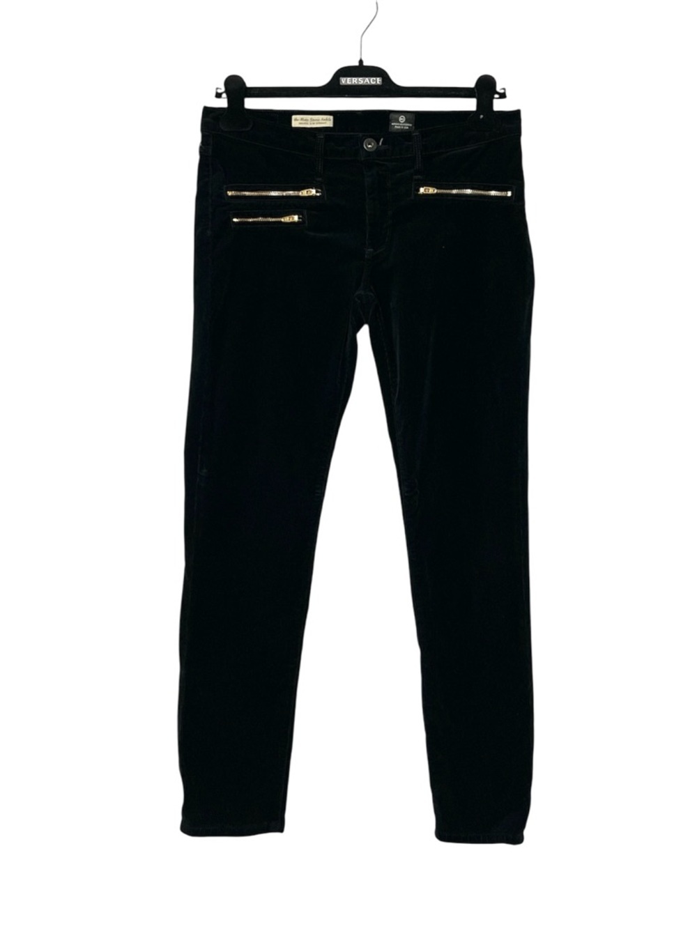 Ag ADRIANO GOLDSCHMIED The Moto Stevie Ankle Midrise Slim Straight Corduroy Pant